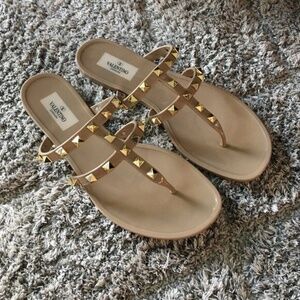 Valentino Rockstud Jelly Sandals